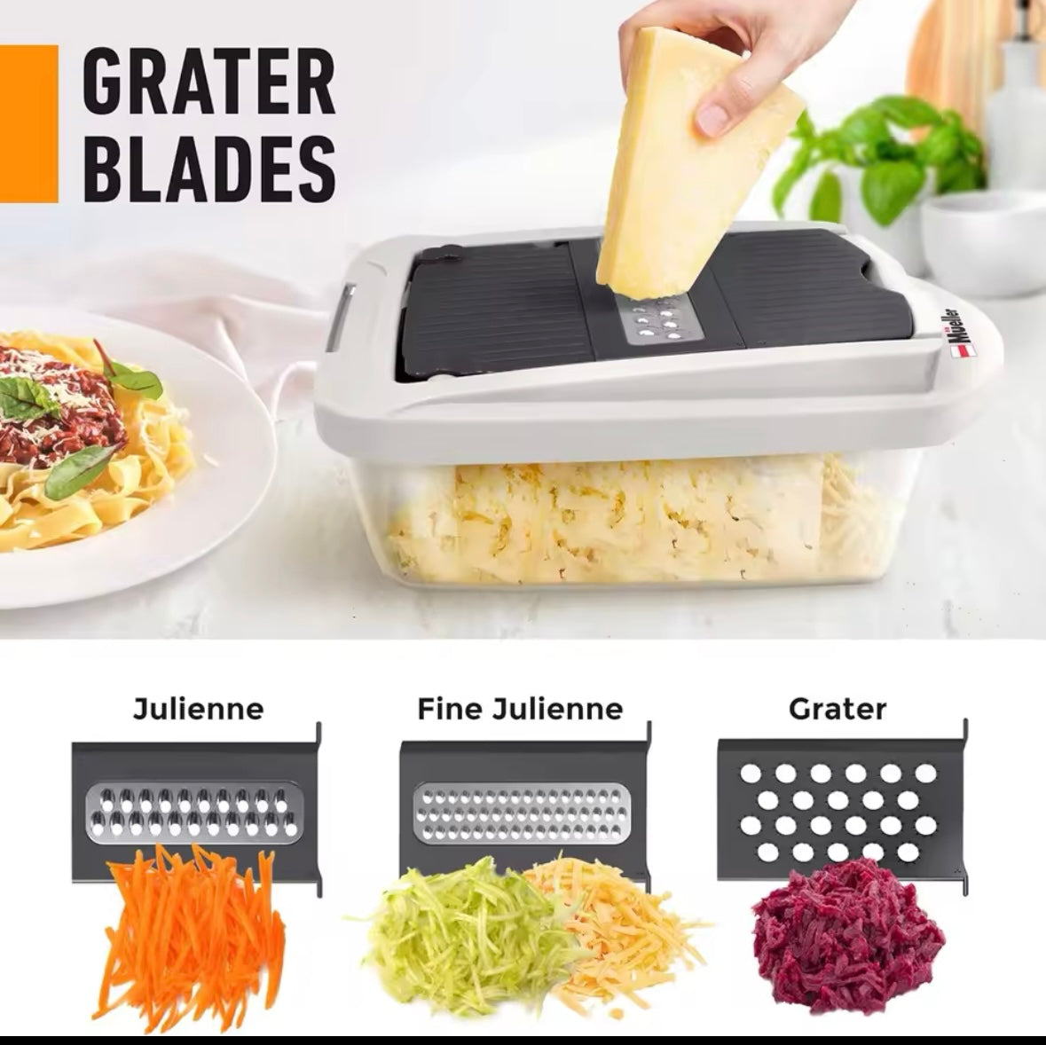 Mueller Pro-Series 0-in-1,8Blade Vegetable Chopper