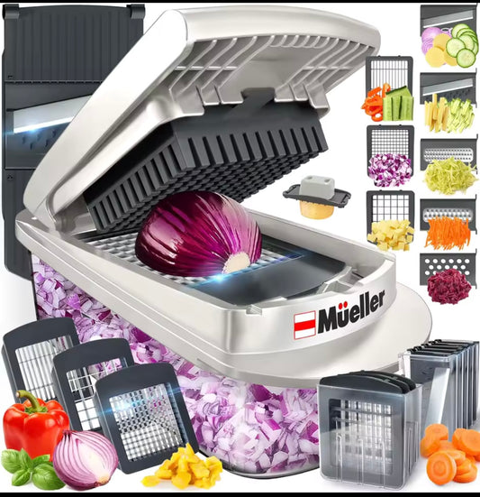 Mueller Pro-Series 0-in-1,8Blade Vegetable Chopper