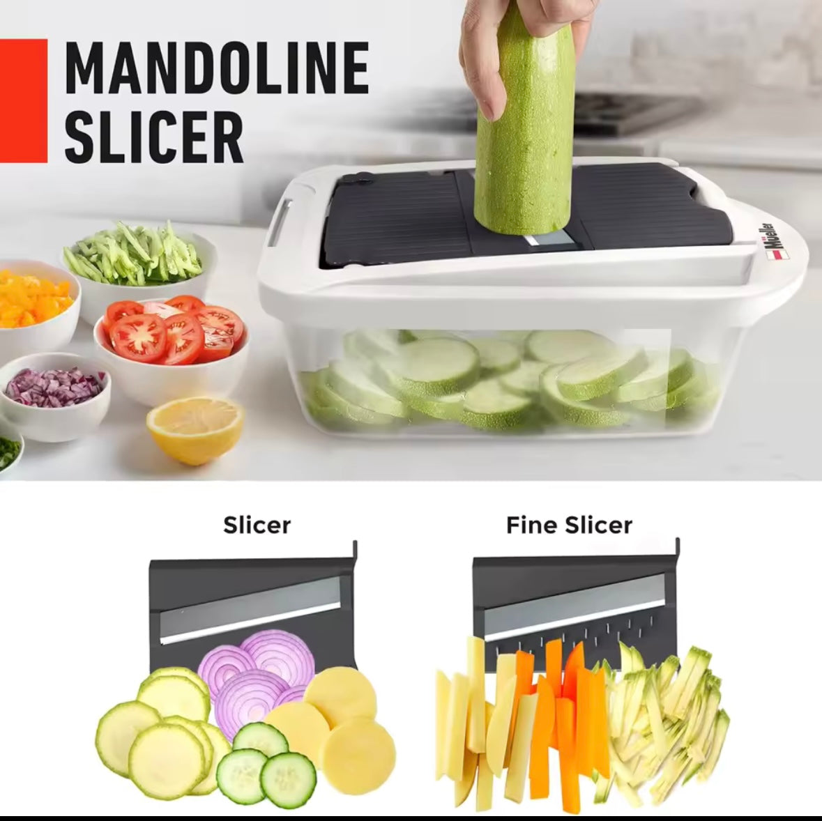 Mueller Pro-Series 0-in-1,8Blade Vegetable Chopper